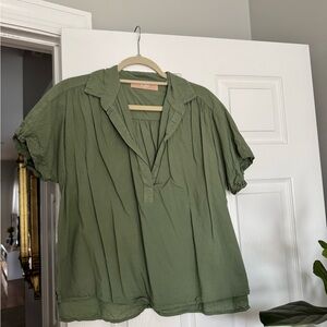 Cali by Cali Dreaming Olive Green Top